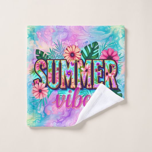 Summer Vibes Bad Handdoek (Wasdoekje)