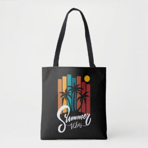 Summer Vibes Beach Vacation Retro Summer Draagtas