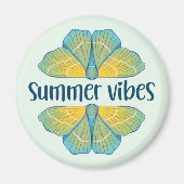 Summer Vibes Butterfly Magneet (Voorkant)