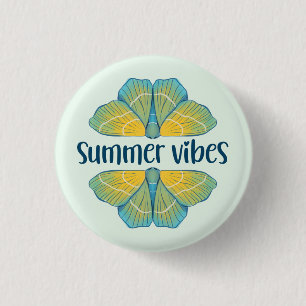 Summer Vibes Butterfly Ronde Button 3,2 Cm