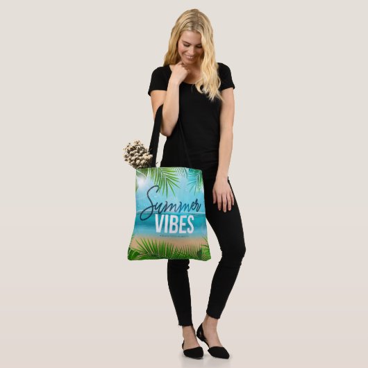 Summer Vibes Canvas tas (Op model)
