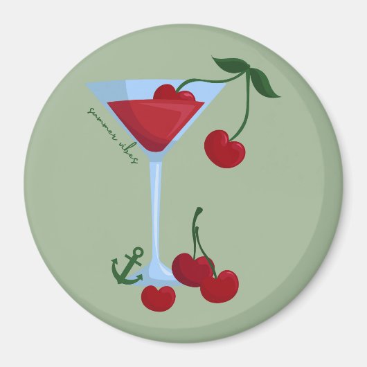 Summer Vibes Cherry Magneet (Voorkant)