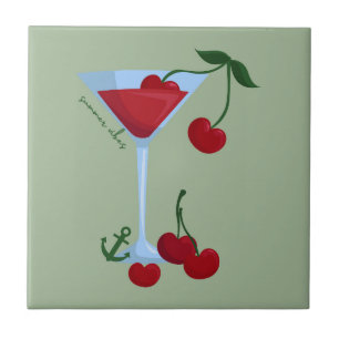 Summer Vibes Cherry Tegeltje