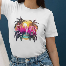 Summer Vibes Design für Strandfans T-shirt