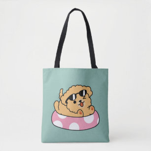 Summer Vibes Dog - Drijvende puppy met zonnebril Draagtas