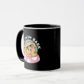 Summer Vibes Dog - Drijvende puppy met zonnebril Mok (Voorkant links)
