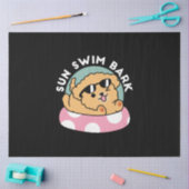 Summer Vibes Dog - Drijvende puppy met zonnebril Tissuepapier (Craft)