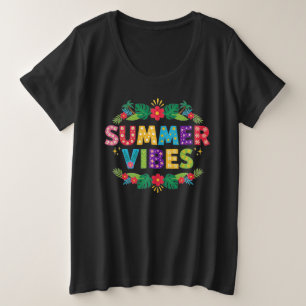 Summer Vibes Floral Design-54504 Hoodie Grote Maat T-shirt
