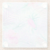 Summer Vibes Glazen Onderzetter (Achterkant)