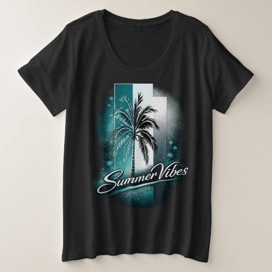 Summer Vibes Grote Maat T-shirt (Design voorkant)