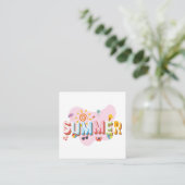 Summer Vibes Informatiekaartje (Staand voorkant)