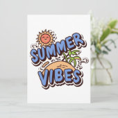 Summer Vibes Kaart (Staand voorkant)