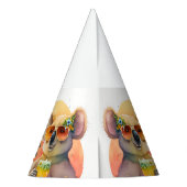 Summer Vibes Koala - Verjaardagsfeest Pet Feesthoedjes (Achterkant)