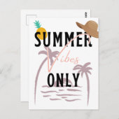Summer Vibes only Beach Briefkaart (Voorkant / Achterkant)