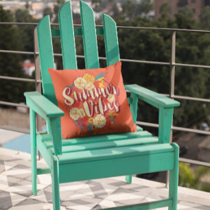 Summer Vibes Patio Pool Side Floral Buitenkussen