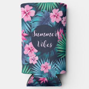 Summer Vibes Pink en Palm Leaf Tropical Floral