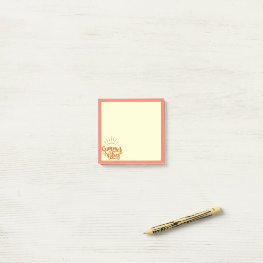 Summer Vibes Post-it Notes (Op bureau)