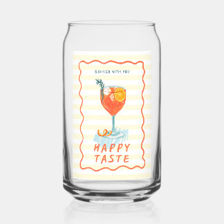 Summer Vibes Printed Glass – Tropical Drinkware