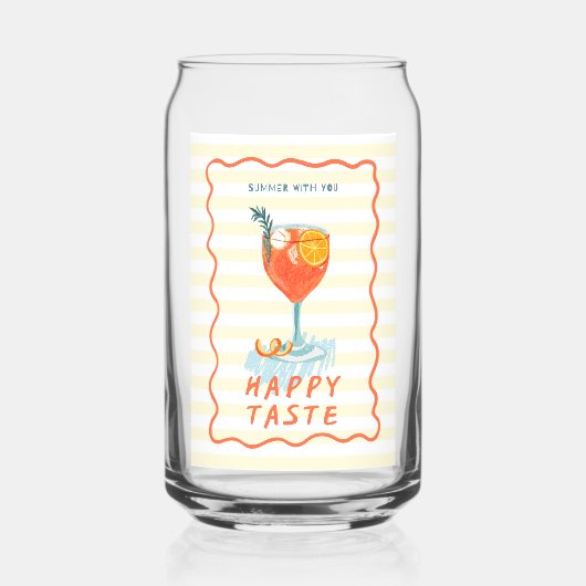 Summer Vibes Printed Glass – Tropical Drinkware (Recto)