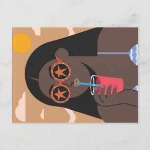 Summer Vibes - Retro Pop Art Briefkaart