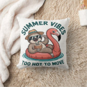 Summer Vibes Sloth Funny Lazy Float 2 Kussen (Deken)
