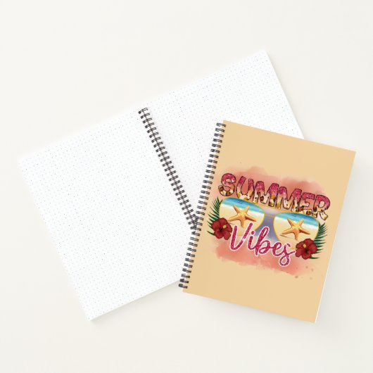 Summer Vibes | Starvissen | Kuststrand Notitieboek (Binnen)