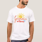 "summer vibes" t-shirt (Devant)