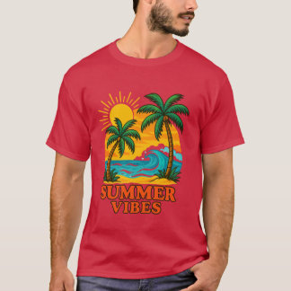 Summer Vibes T-shirt voor zon, wind en strandliefh