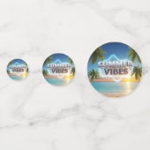 Summer Vibes Table Confetti – 3D & kleurrijke zome (Voorkanten)
