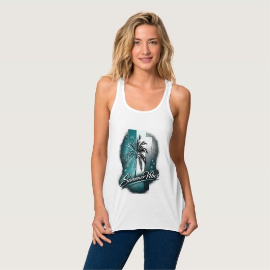 Summer Vibes Tanktop (Volledige Voorkant)