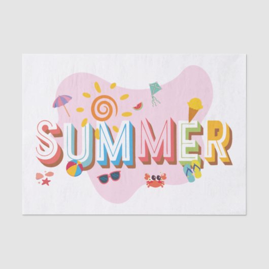 Summer Vibes Tissuepapier (Voorkant)