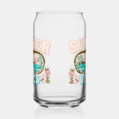 Summer Vibes Tropical Beach Zomer Fun Blikvorm Glas (Links)
