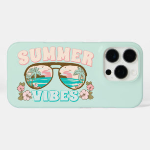 Summer Vibes Tropical Beach Zonnebril iPhone 16 Pro Hoesje