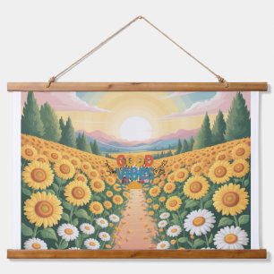 Summer Vibes Tropical Notitieboek Hangend Wandkleed