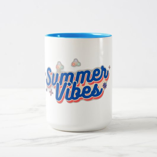 Summer Vibes Tweekleurige Koffiemok (Center)