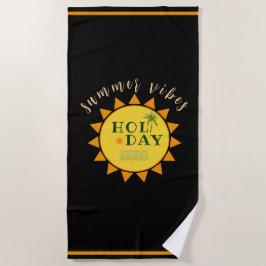 "Summer Vibes" vakantie strandlaken