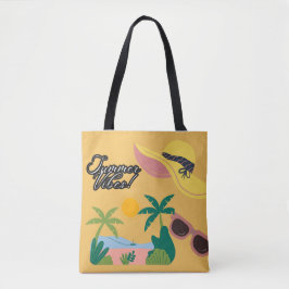 Summer Vibes Yellow Tote bag