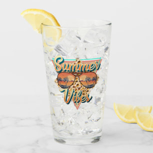 Summer Vibes zonnebril strandzonsondergang Glas