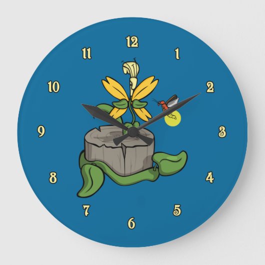 Summer Visitors Clock Grote Klok (Voorkant)