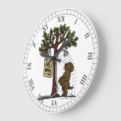 Summer Water Fun Chocolate Labrador Grote Klok (Hoek)