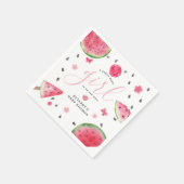 Summer Watermelon "A Sweet Baby" Baby shower Servet (Hoek)