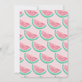 SUMMER WATERMELON BABY SHOWER INVITE KAART (Achterkant)