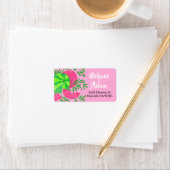 Summer Watermelon Branches Bright Tropical Etiket (Insitu)