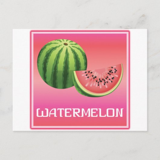 Summer Watermelon Briefkaart (Voorkant)