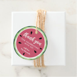Summer Watermelon Dank je Baby shower Bedankjes Labels