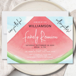 Summer Watermelon Family Reunion Kaart