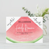 Summer Watermelon Family Reunion Kaart (Staand voorkant)