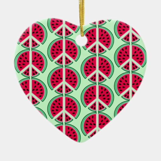 Summer Watermelon Keramisch Ornament (Voorkant)