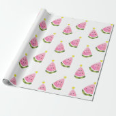 Summer Watermelon Kerstmis - Wrapping Cadeaupapier (Uitgerold)