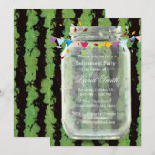 Summer Watermelon Mason Jar Retirement Party Kaart (Voorkant / Achterkant)